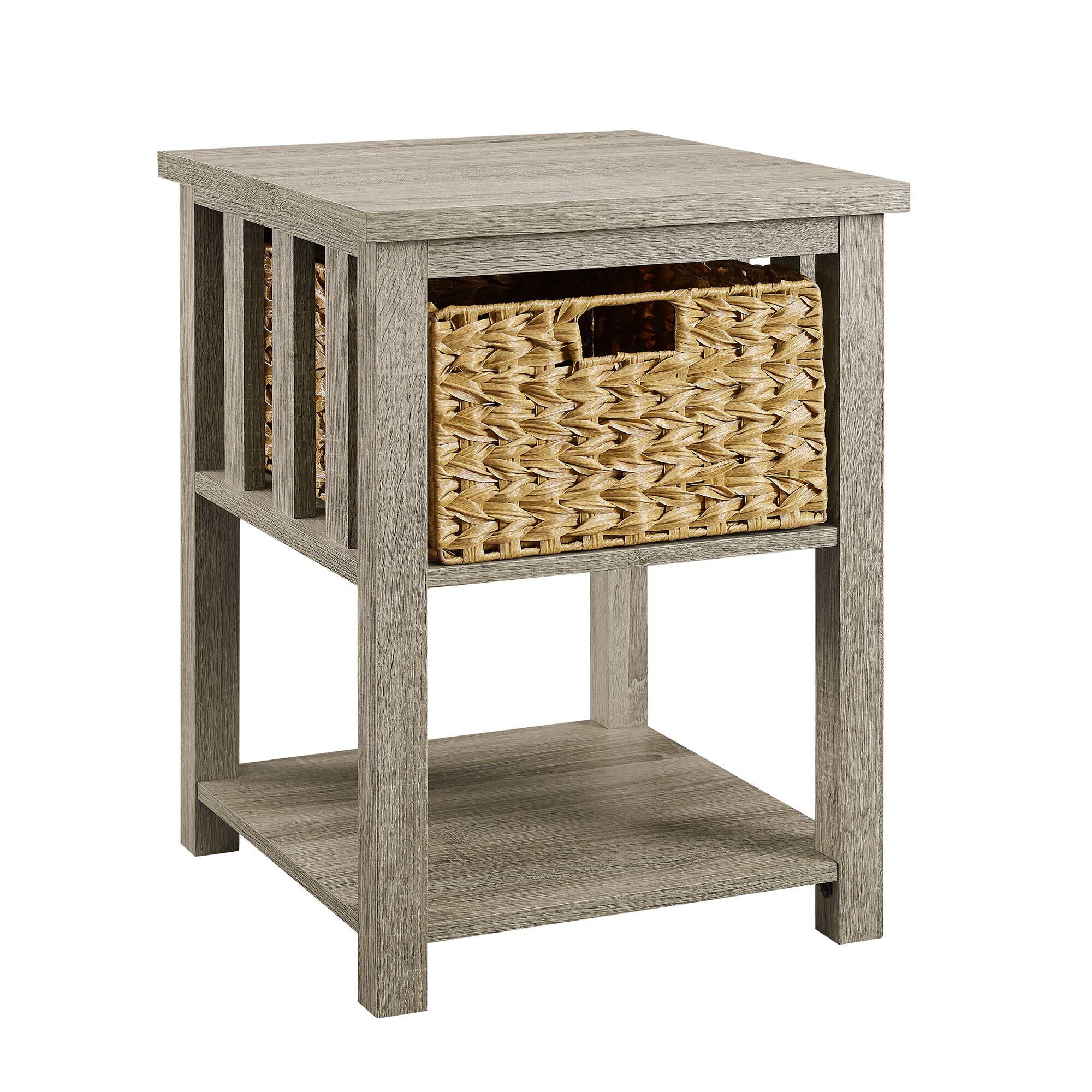 Walker Edison 18" Mission Storage Side Table